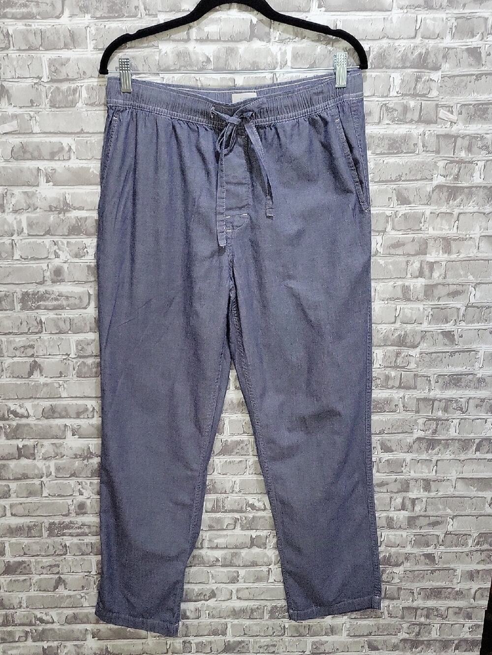 J. Crew Chambray Pull On Oversized Comfort Trousers, Womens Sz M Pants,
